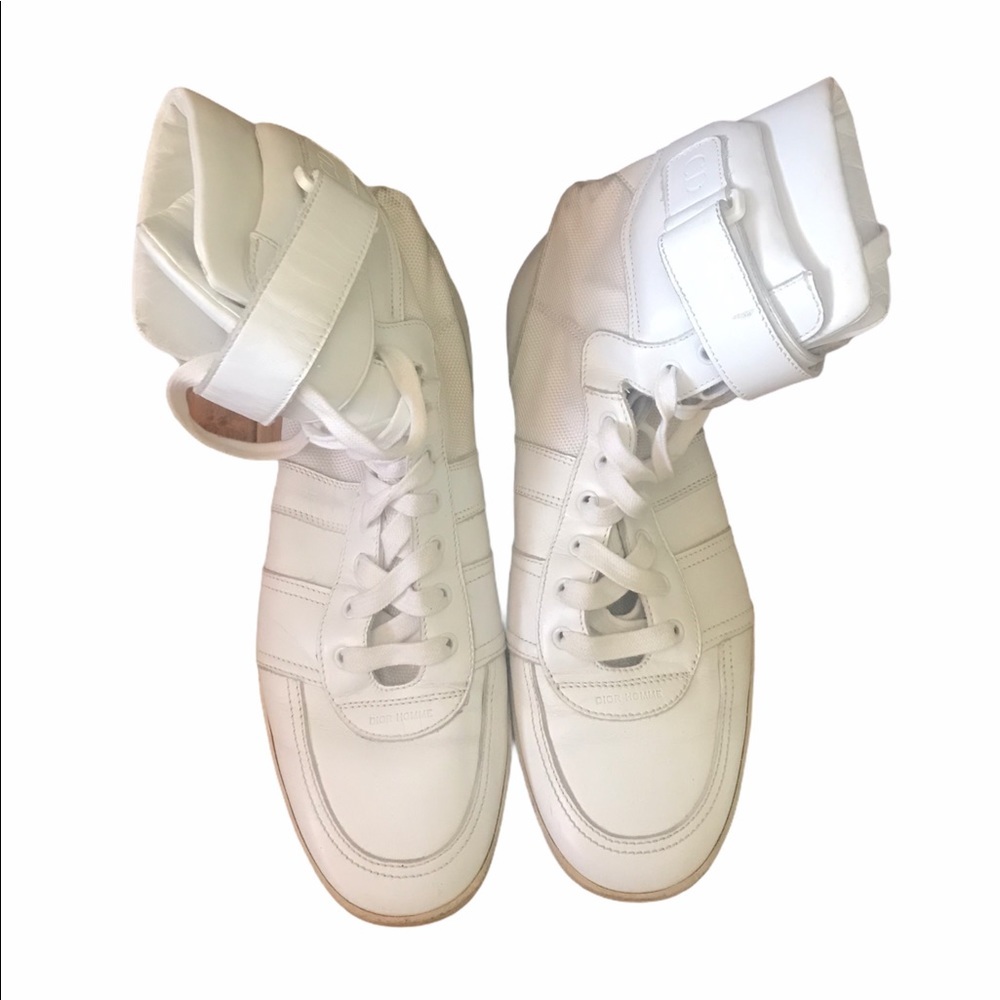 Dior Homme Hedi Slimane White Top Sneakers